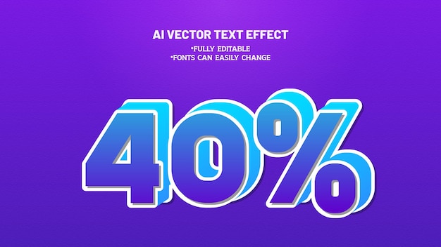 Plantilla de diseño de Eps de efecto de texto vectorial editable en 3D