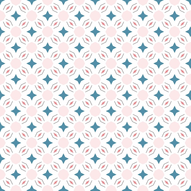plantilla de diseño de estrella y línea de patrón sin costuras