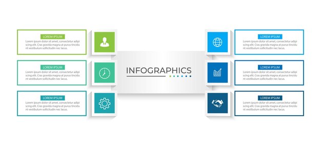 Plantilla de diseño de etiquetas infográficas vectoriales con iconos y 4 opciones o pasos