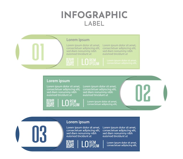 plantilla de diseño de etiquetas infográficas