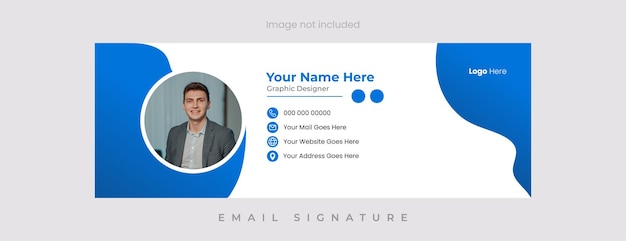 plantilla de diseño de firma de correo electrónico