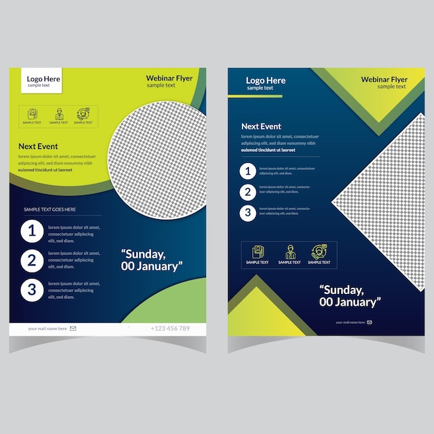 plantilla de diseño de folleto a4 para la portada y la última página de la empresa para la impresión