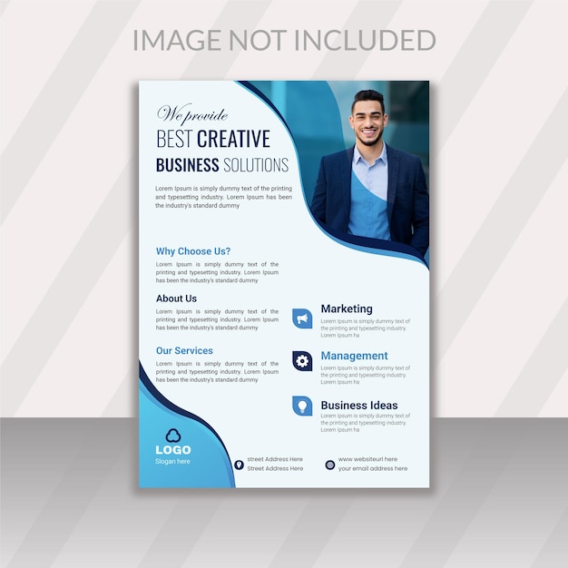 plantilla de diseño de folleto de la agencia de marketing digital