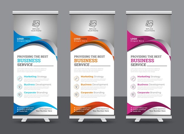 Vector plantilla de diseño de folleto bifold de negocios corporativos profesionales