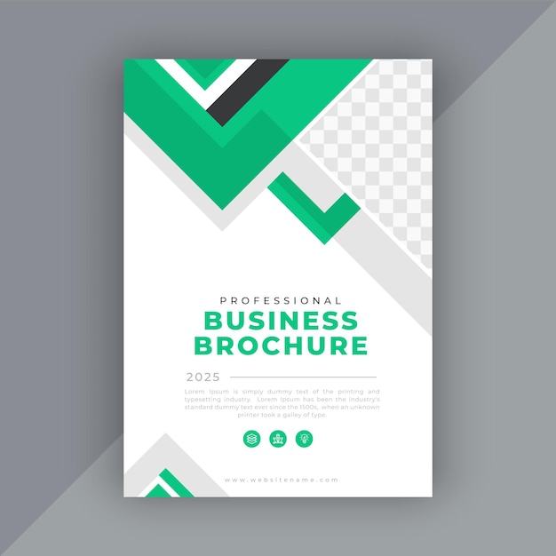 plantilla de diseño de folleto comercial