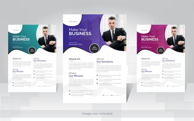 plantilla de diseño de folleto comercial
