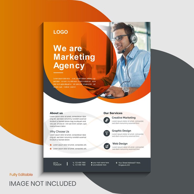 plantilla de diseño de folleto corporativo