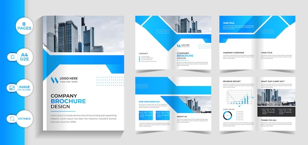 Plantilla de diseño de folleto creativo