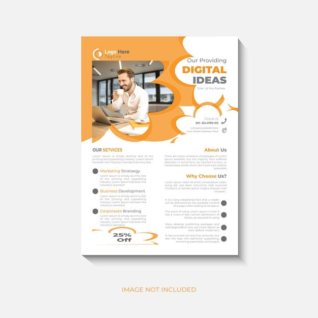 plantilla de diseño de folleto empresarial corporativo