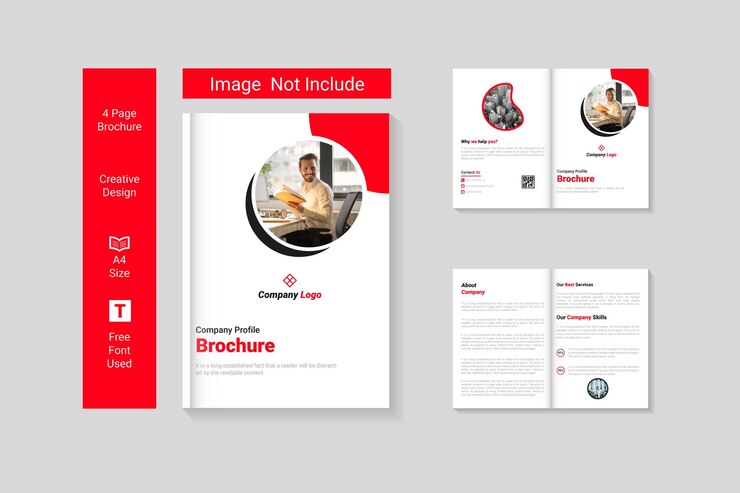 plantilla de diseño de folleto empresarial vectorial