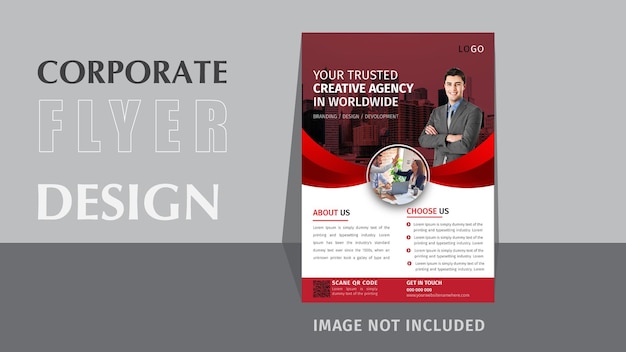 Vector plantilla de diseño de folleto de negocios corporativos
