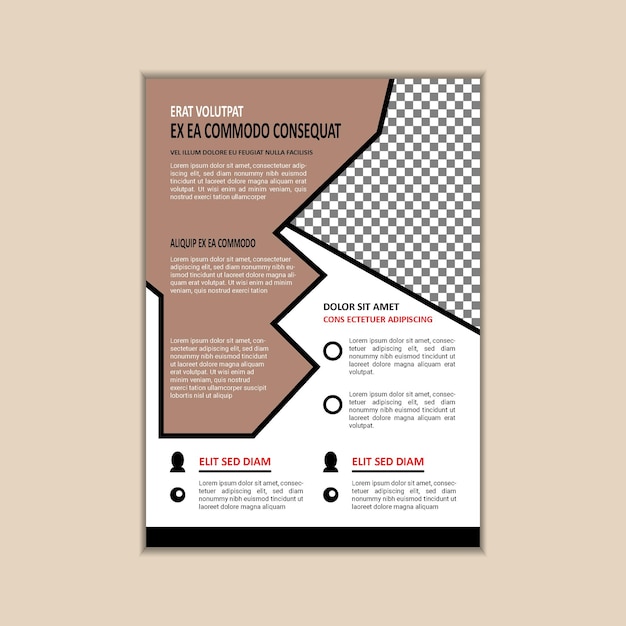 Vector plantilla de diseño de folleto de negocios corporativos