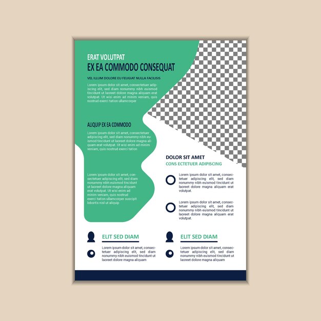 Vector plantilla de diseño de folleto de negocios corporativos