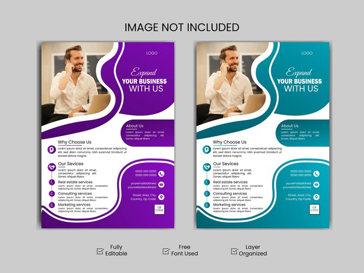 plantilla de diseño de folleto o folleto comercial corporativo