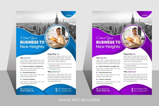plantilla de diseño de folletos empresariales corporativos vectoriales diseño de plantillas vectoriales de folletos comerciales abstractas