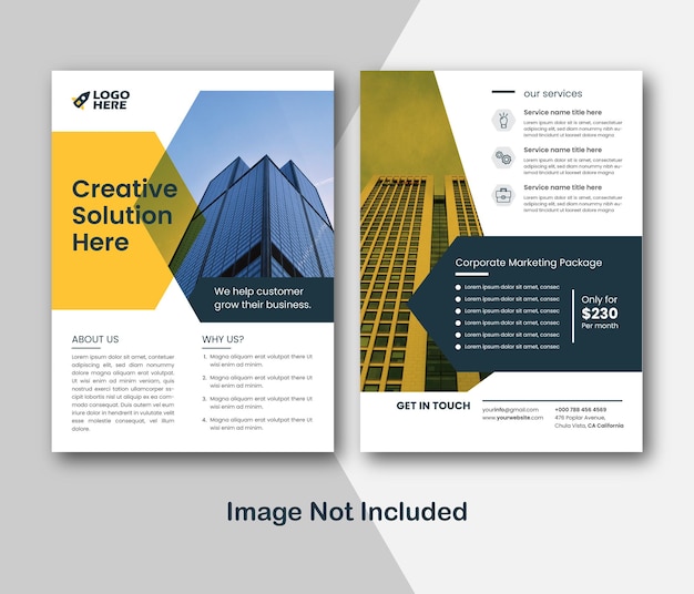 plantilla de diseño de folletos empresariales