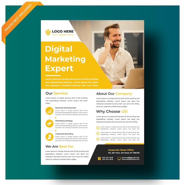 plantilla de diseño de folletos empresariales