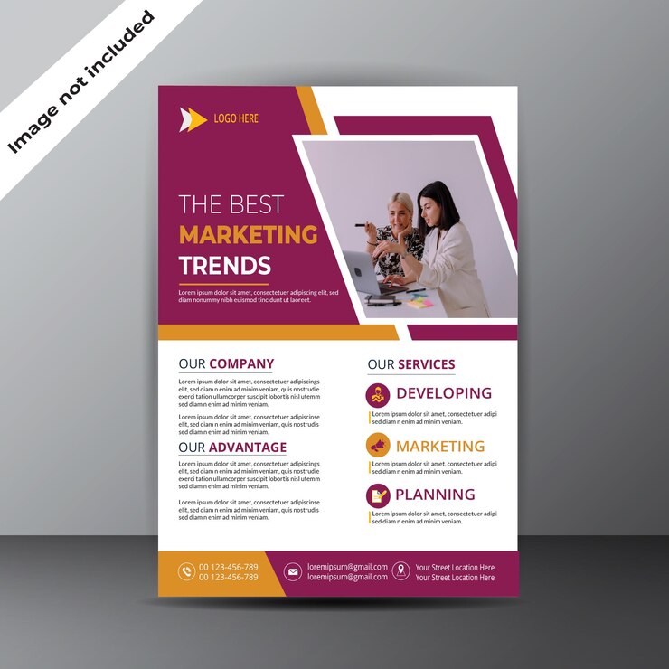 plantilla de diseño de folletos empresariales