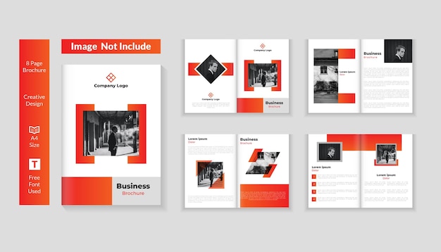 Vector plantilla de diseño de folletos de negocios creativos