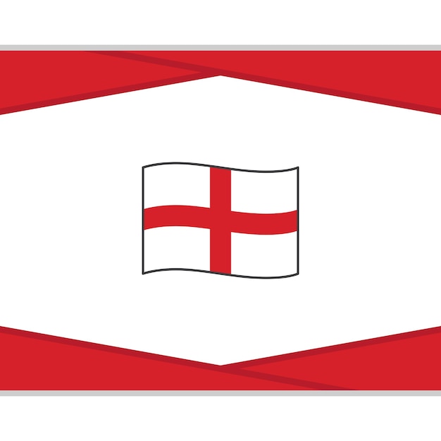 Plantilla de diseño de fondo abstracto de bandera de Inglaterra Bandera del día de la independencia de Inglaterra Publicación en redes sociales Vector de Inglaterra