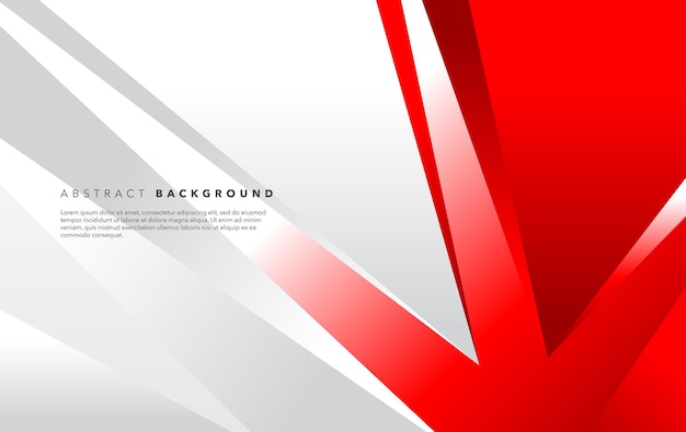 plantilla de diseño de fondo abstracto moderno rojo y blanco