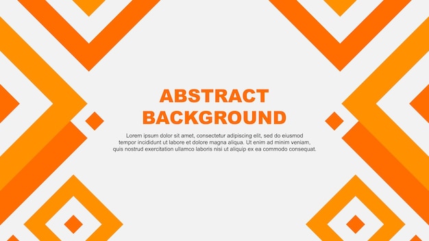 plantilla de diseño de fondo abstracto plantilla de fondo de cartel abstracto ilustración vectorial naranja