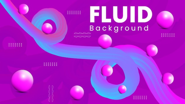 Plantilla de diseño de fondo fluido