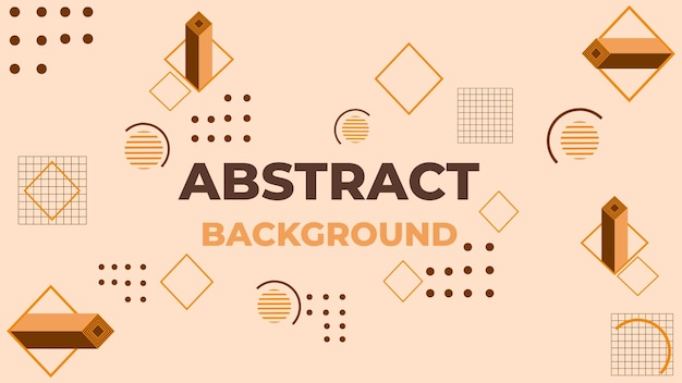 Plantilla de diseño de fondo de forma geométrica abstracta