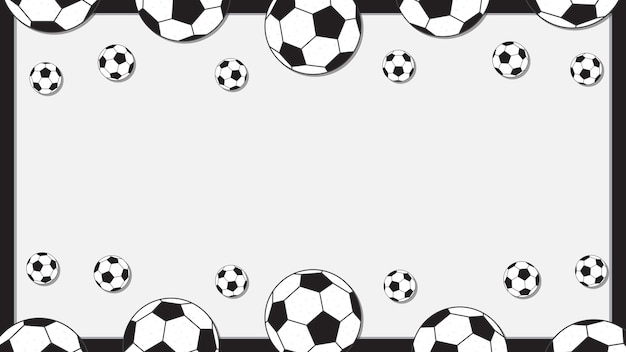 Plantilla de diseño de fondo de fútbol o fútbol ilustración de vector de dibujos animados de fútbol o fútbol fútbol