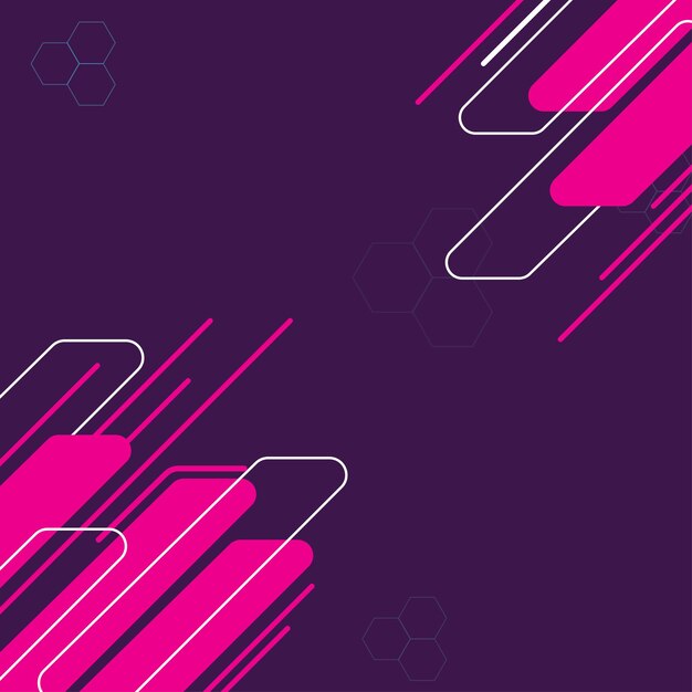 plantilla de diseño de fondo geométrico adecuada para el diseño de su cartel informativo