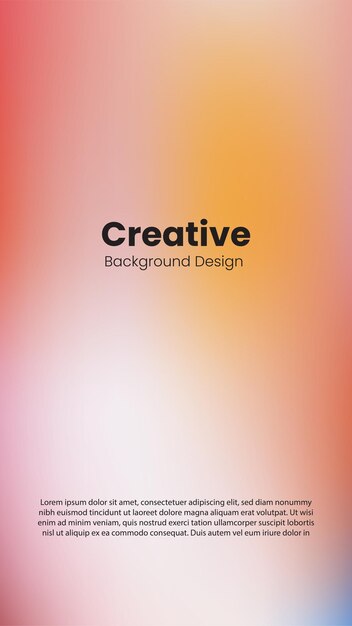 plantilla de diseño de fondo de gradiente de color moderno creativo