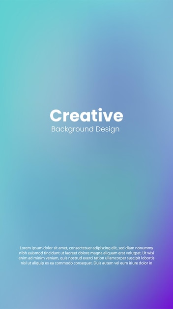 plantilla de diseño de fondo de gradiente de color moderno creativo