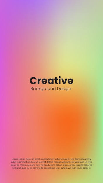 plantilla de diseño de fondo de gradiente de color moderno creativo