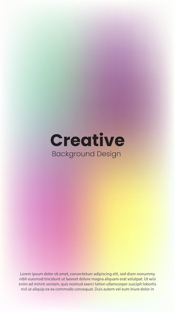 plantilla de diseño de fondo de gradiente de color moderno creativo