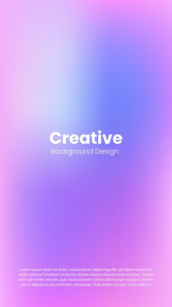 plantilla de diseño de fondo de gradiente de color moderno creativo