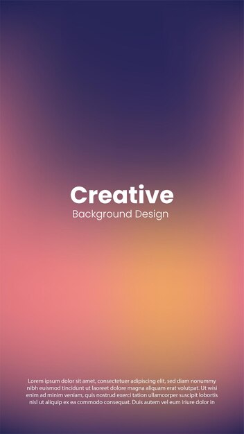 plantilla de diseño de fondo de gradiente de color moderno creativo