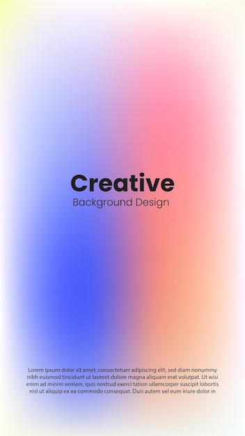 plantilla de diseño de fondo de gradiente de color moderno creativo