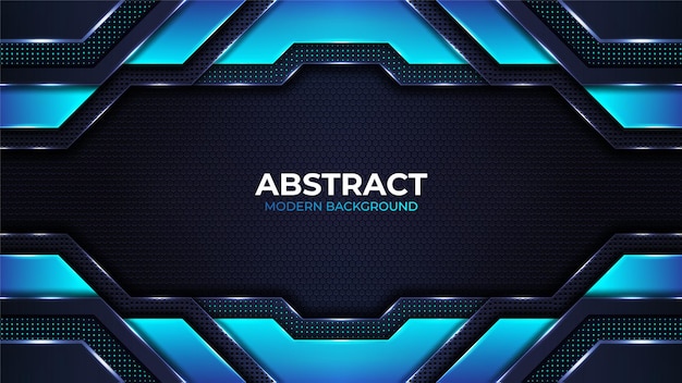 Plantilla de diseño de fondo metálico de forma moderna abstracta