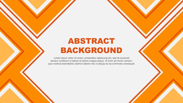 plantilla de diseño de fondo naranja abstracto estandarte abstracto papel pintado vectorial ilustración abstracto vector naranja