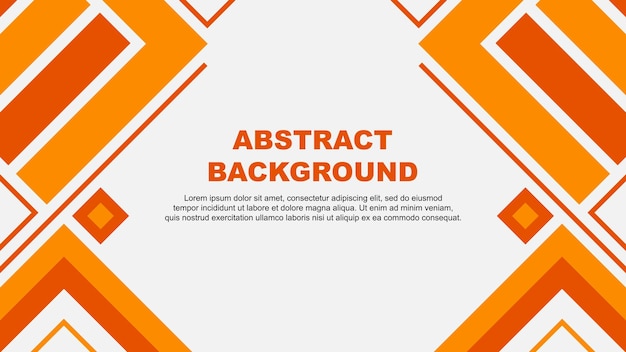 plantilla de diseño de fondo naranja abstracto estandarte abstracto papel tapiz ilustración vectorial bandera naranja
