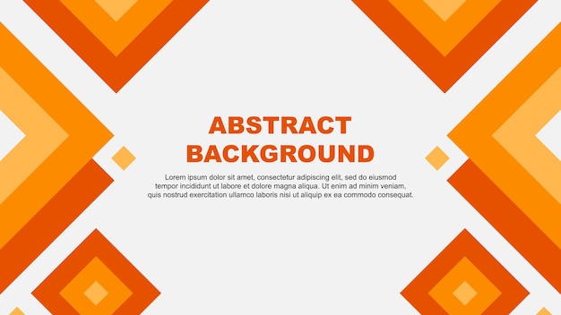 Plantilla de diseño de fondo naranja abstracto plantilla de fondo de bandera abstracta ilustración vectorial plantilla de naranja abstract