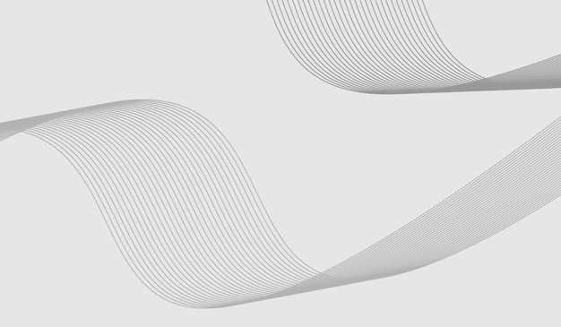 plantilla de diseño de fondo de onda de línea
