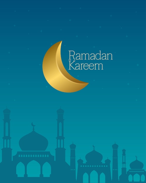 plantilla de diseño de fondo de Ramadán con elemento islámico