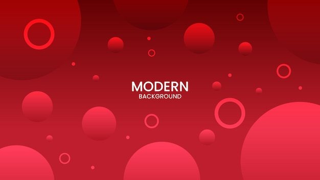 Plantilla de diseño de fondo rojo de ilustración de arte vectorial abstracto