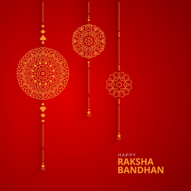 Plantilla de diseño de fondo de saludo feliz Raksha Bandhan