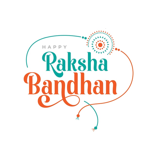 Plantilla de diseño de fondo de saludo feliz Raksha Bandhan