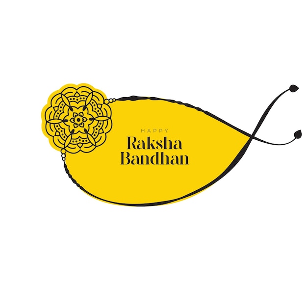 Plantilla de diseño de fondo de saludo feliz Raksha Bandhan