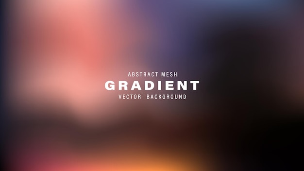 plantilla de diseño de fondo de vectores de gradiente de malla abstracta