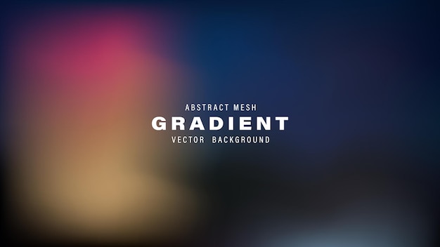plantilla de diseño de fondo de vectores de gradiente de malla abstracta