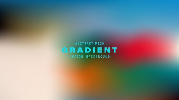 plantilla de diseño de fondo de vectores de gradiente de malla abstracta